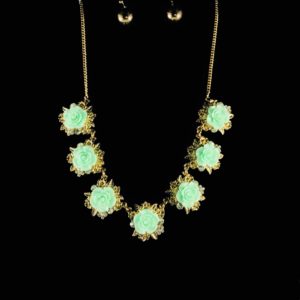 Stunning  Flower Necklace Set