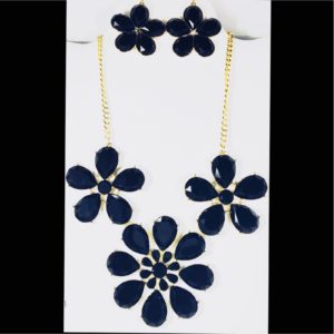 Large Flower Necklace Set