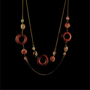 Stylish Circular Wooden Necklace