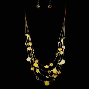Multiple Strand Bead Necklace Set