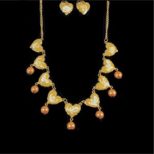 Heart Shaped Necklace Set