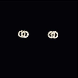 Double Circle Stud Earrings