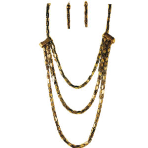 Three- Strand Chain Necklace Set