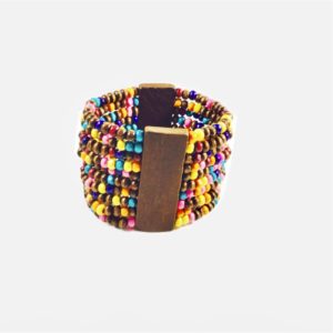 Muti-Colored Seed Bead Bracelet