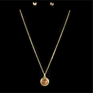 Necklace with Circular Pendant Set