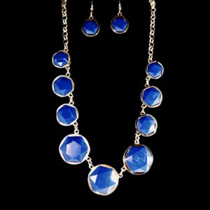 Enamel Stone Necklace Set