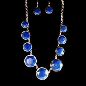 Enamel Stone Necklace Set
