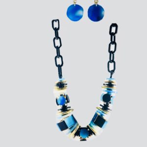 Trendy Plastic Chain Necklace Set