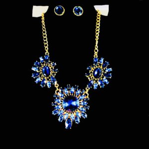 Sparkly Crystal Statement Necklace Set