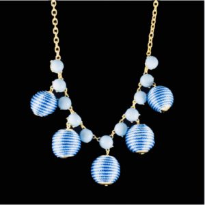 Fabric Ball Necklace