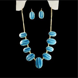 Oval Necklace Set