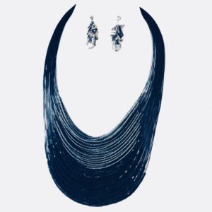 Fringe Bib Necklace Set