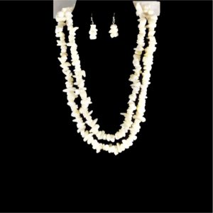 Amethyst Bead Necklace Set