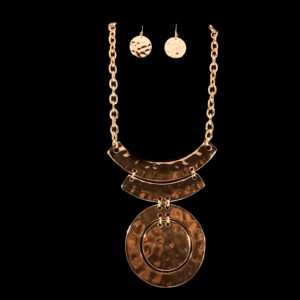 Layered Plate Necklace Set