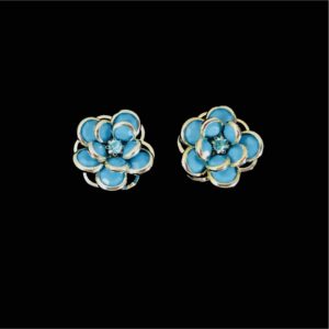 Enamel  Flower Earrings