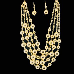 Graduated Bead Necklace Set