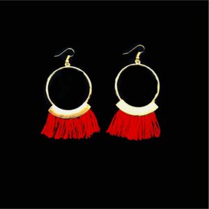 Circular Fringe Earrings