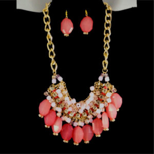 Dangle Bead Necklace Set