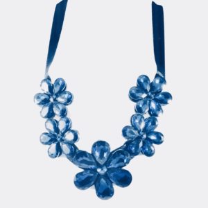 Flower Ribbon Necklace