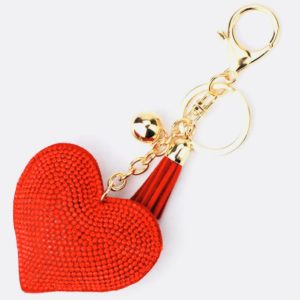 Rhinestone Tassel Keychain
