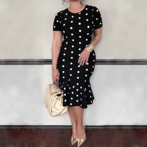Polka Dot Ruffles Dress