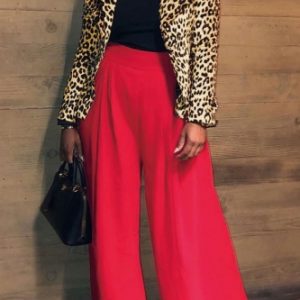 Leopard Polyester Jacket